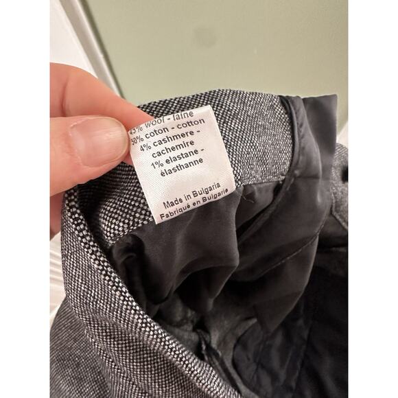 Joseph 40 Wool Gray Tweed Crop Trousers Straight 8 - Picture 10 of 11